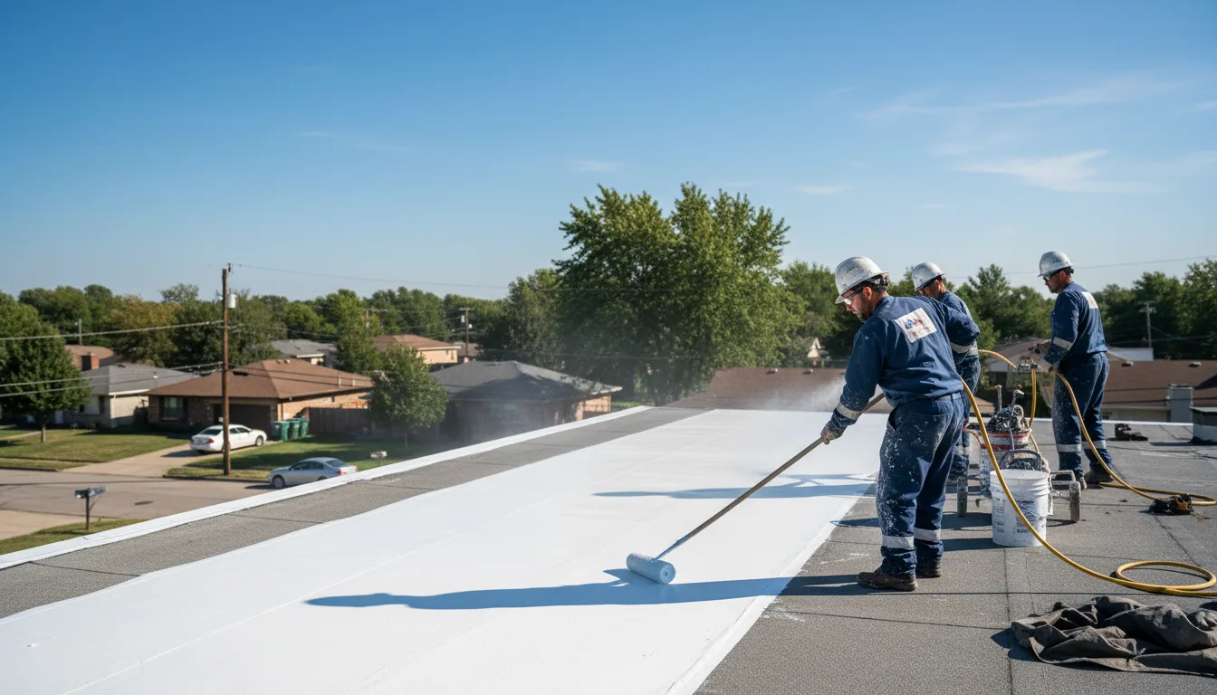 Commercial roof coating in Sulphur Bluff, TX near me